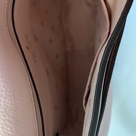 Kate Spade - Medium Flap Shoulder Bag - Pebbled leather - Rose Smoke - Picture 11 of 13